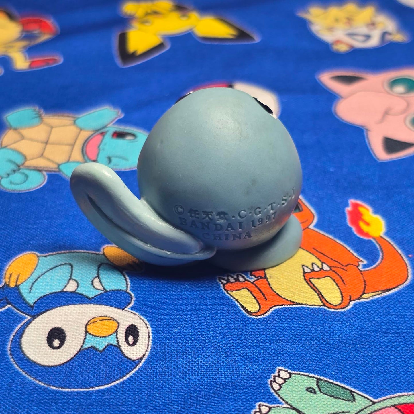 Pokemon Poliwag Figure Finger Puppet 1997 Bandai Nintendo PVC Vintage Japan USA