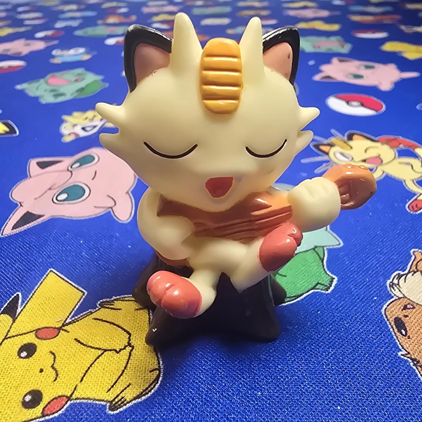 Pokemon Meowth Figure Finger Puppet 1999 Nintendo Bandai PVC Vintage Japan USA