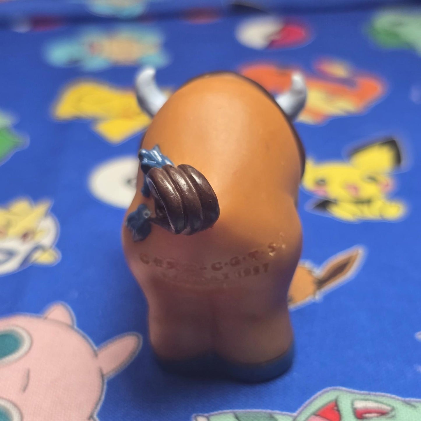 Pokemon Tauros Figure Finger Puppet 1997 Bandai Nintendo Vintage PVC Japan USA