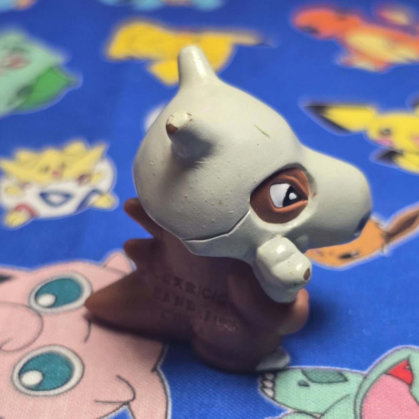 Pokemon Cubone Dark Figure Finger Puppet 1996 Nintendo Bandai Vintage US Seller