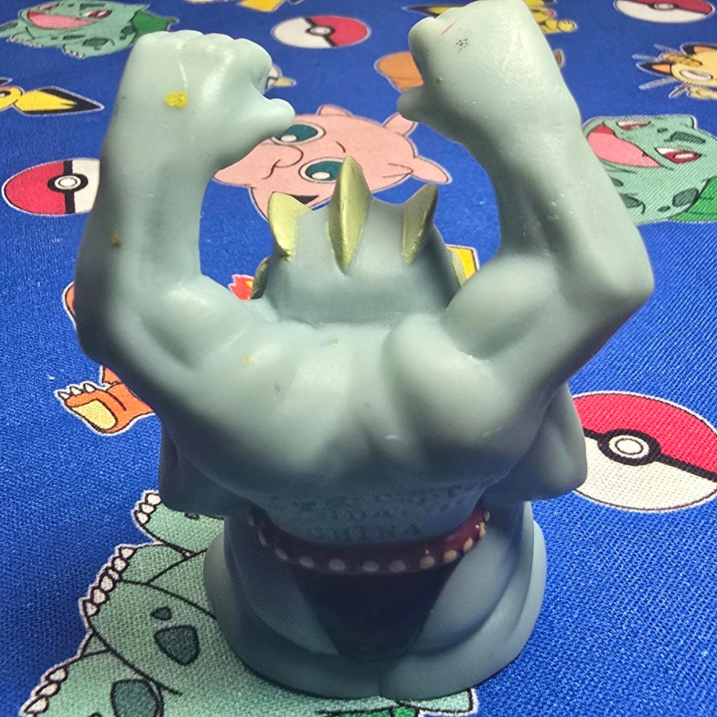 Pokemon Machamp Figure Finger Puppet 1998 Nintendo Bandai PVC Vintage Japan USA