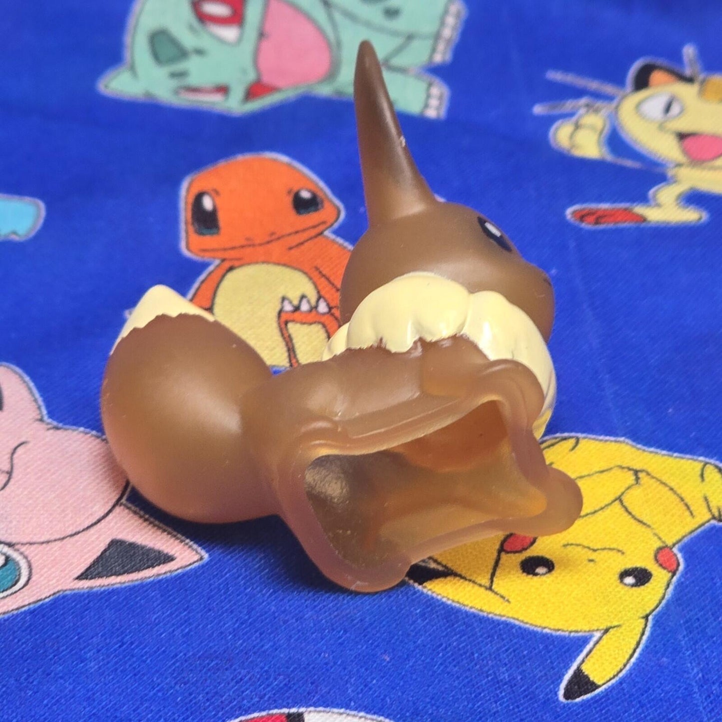 Pokemon Eevee Clear Figure Finger Puppet 2018 Nintendo Bandai Vintage Japan USA