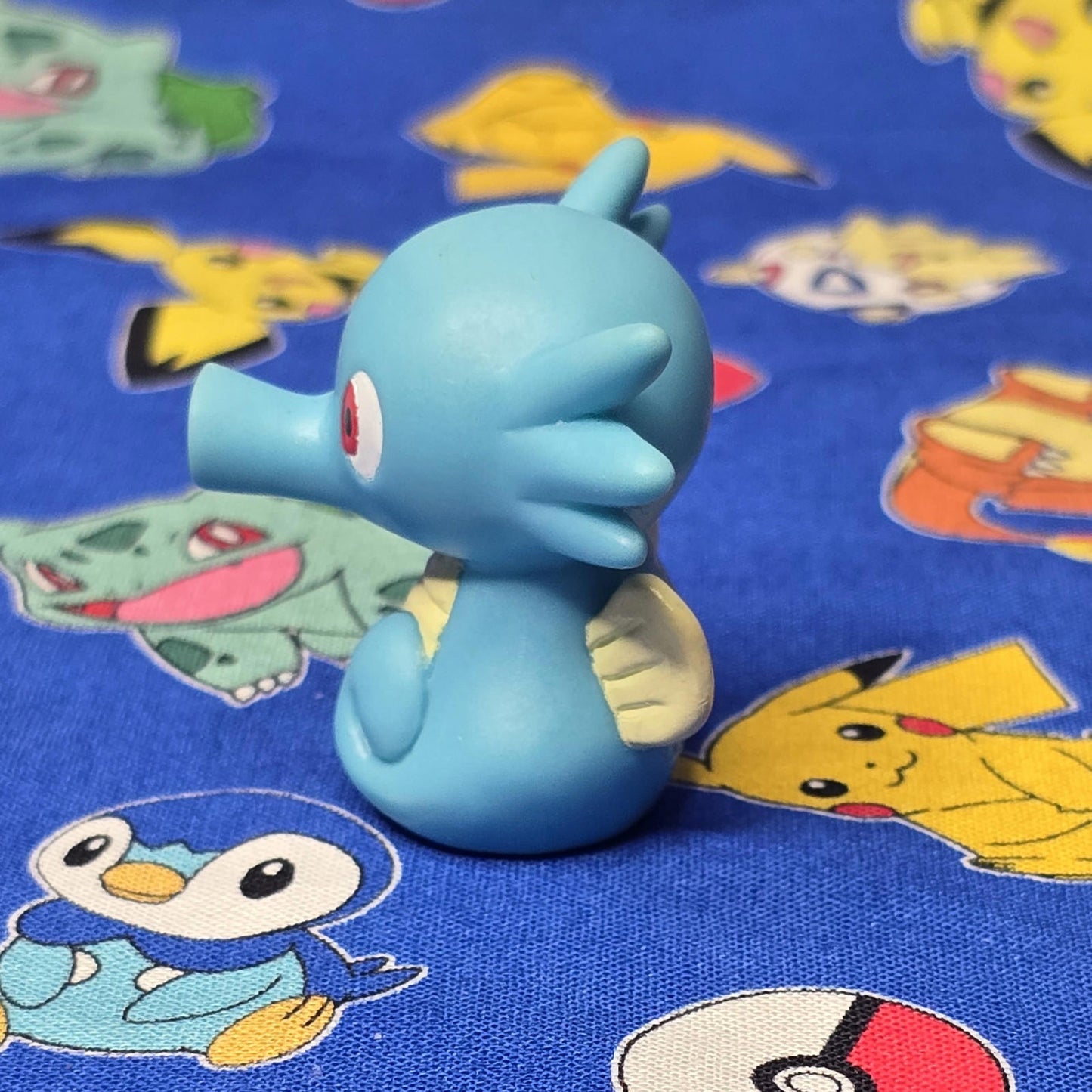 Pokemon Horsea Figure Finger Puppet 1997 Bandai Nintendo PVC Vintage Japan USA