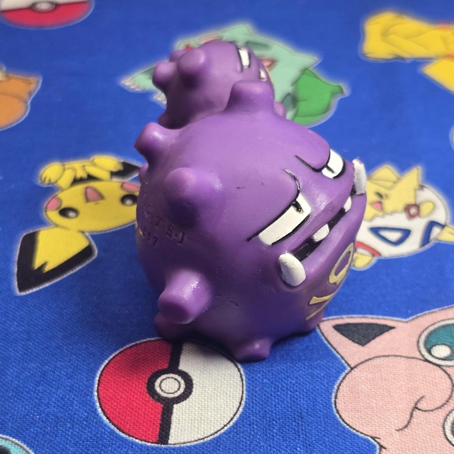 Pokemon Wheezing Dark Figure Finger Puppet 1997 Nintendo Bandai PVC Vintage US