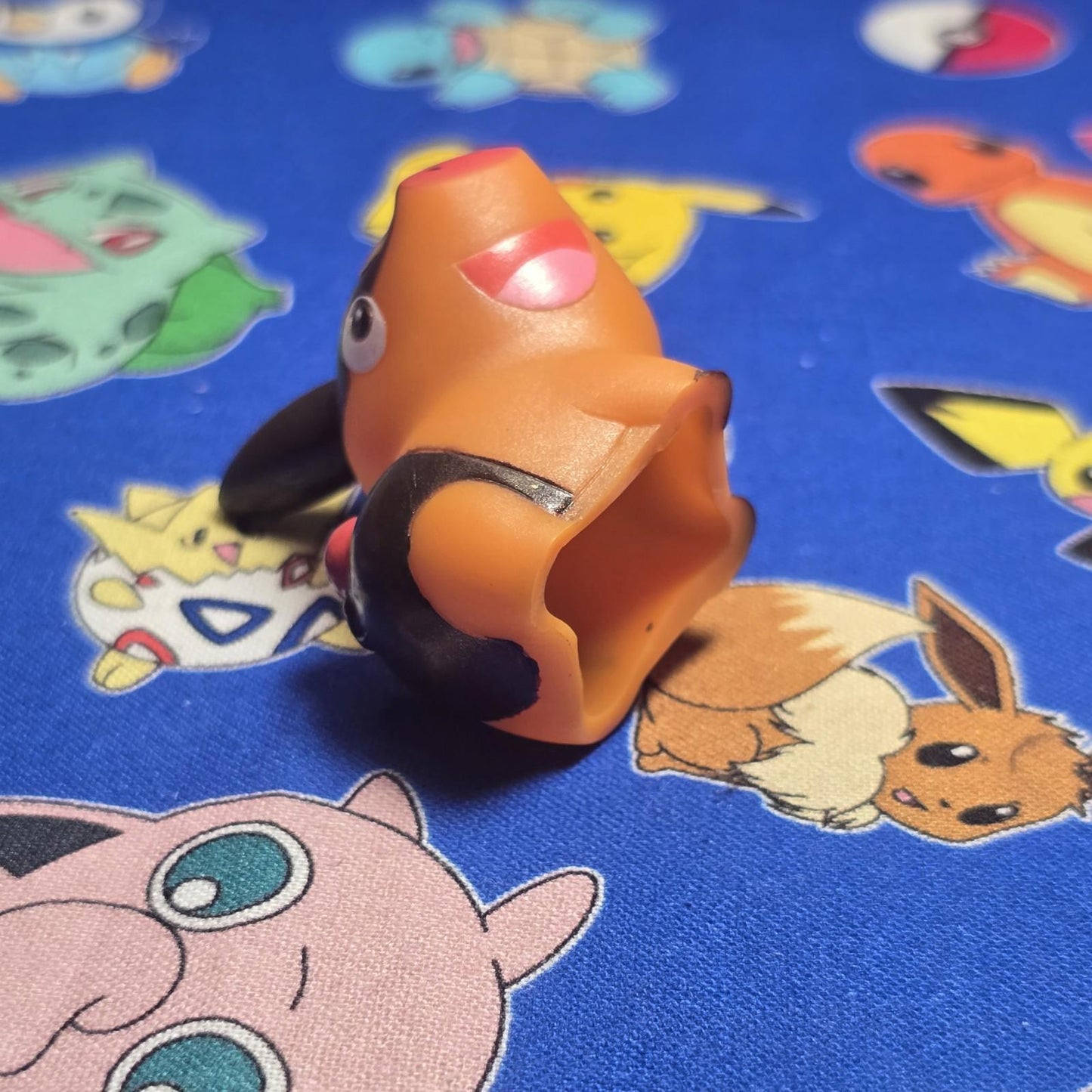 Pokemon Pearl Tepig Metallic Figure Finger Puppet 2010 Nintendo Bandai Japan USA