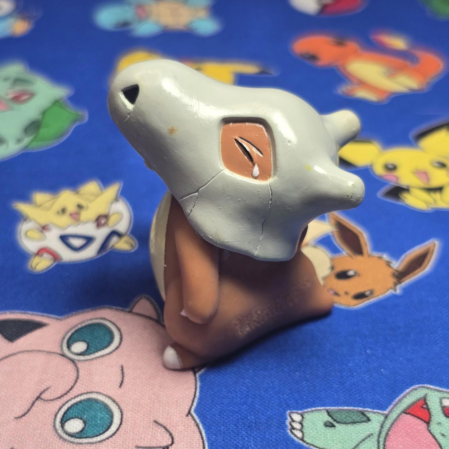 Pokemon Cubone Figure Finger Puppet 1999 Nintendo Bandai PVC Vintage Japan USA