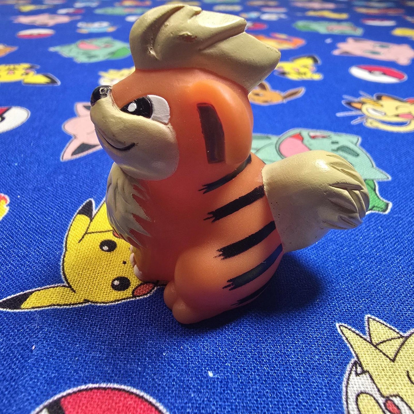 Pokemon Growlithe Dark Figure Finger Puppet 1996 Nintendo Bandai PVC Vintage USA