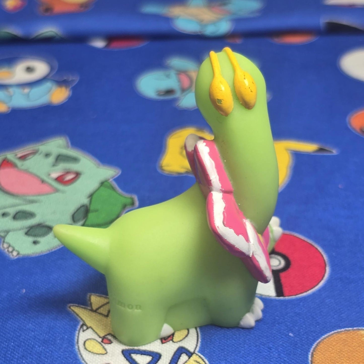 Pokemon Meganium Figure Finger Puppets 2009 Nintendo Bandai PVC Japan US Seller