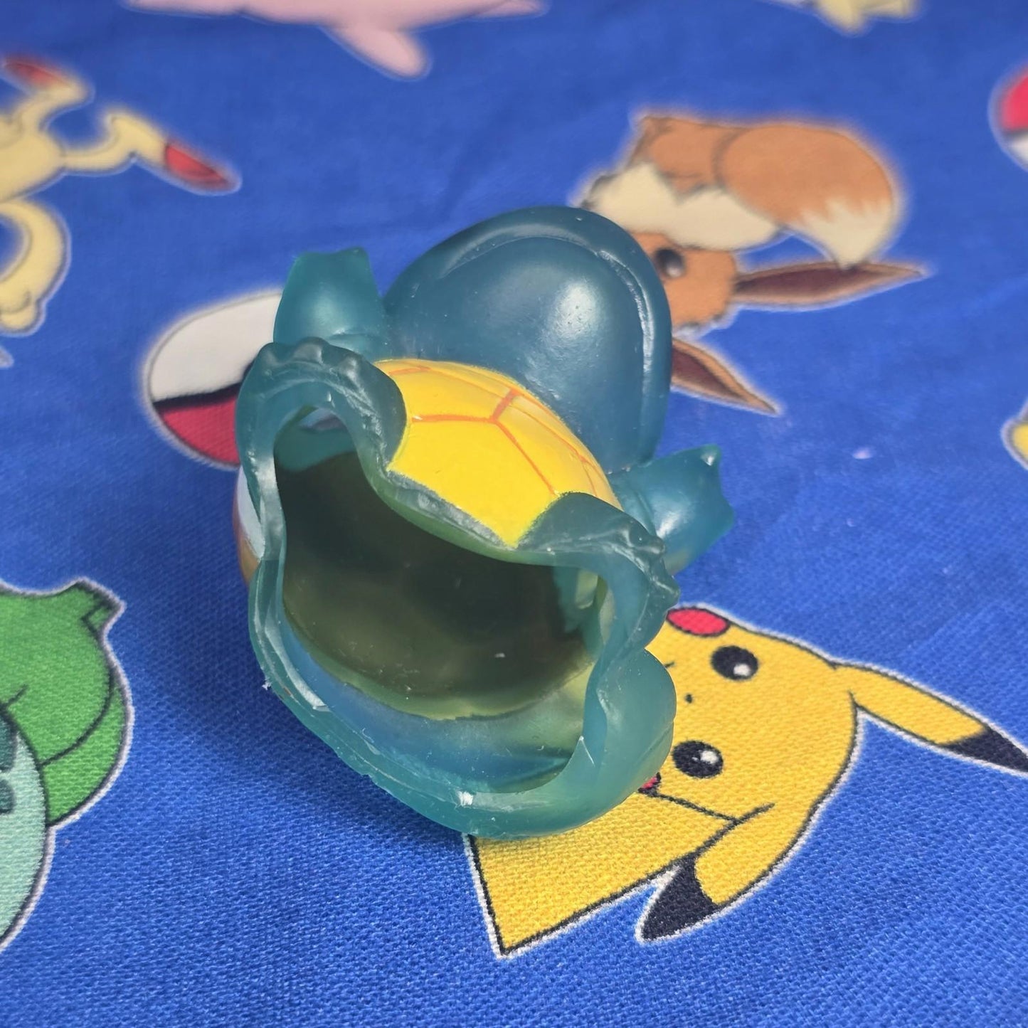 Pokemon Squirtle Clear Figure Finger Puppet 1996 Nintendo Bandai PVC Japan USA