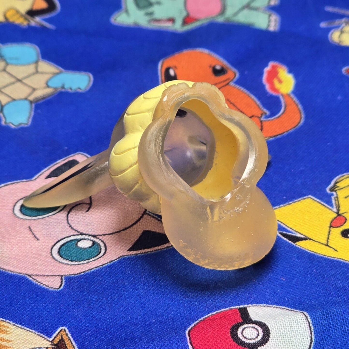 Pokemon Eevee Clear Figure Finger Puppet 1996 Nintendo Bandai Vintage Japan USA