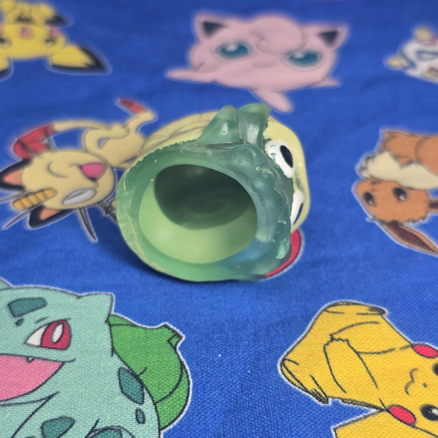 Pokemon Omanyte Clear Figure Finger Puppet 1996 Nintendo Bandai PVC Japan USA