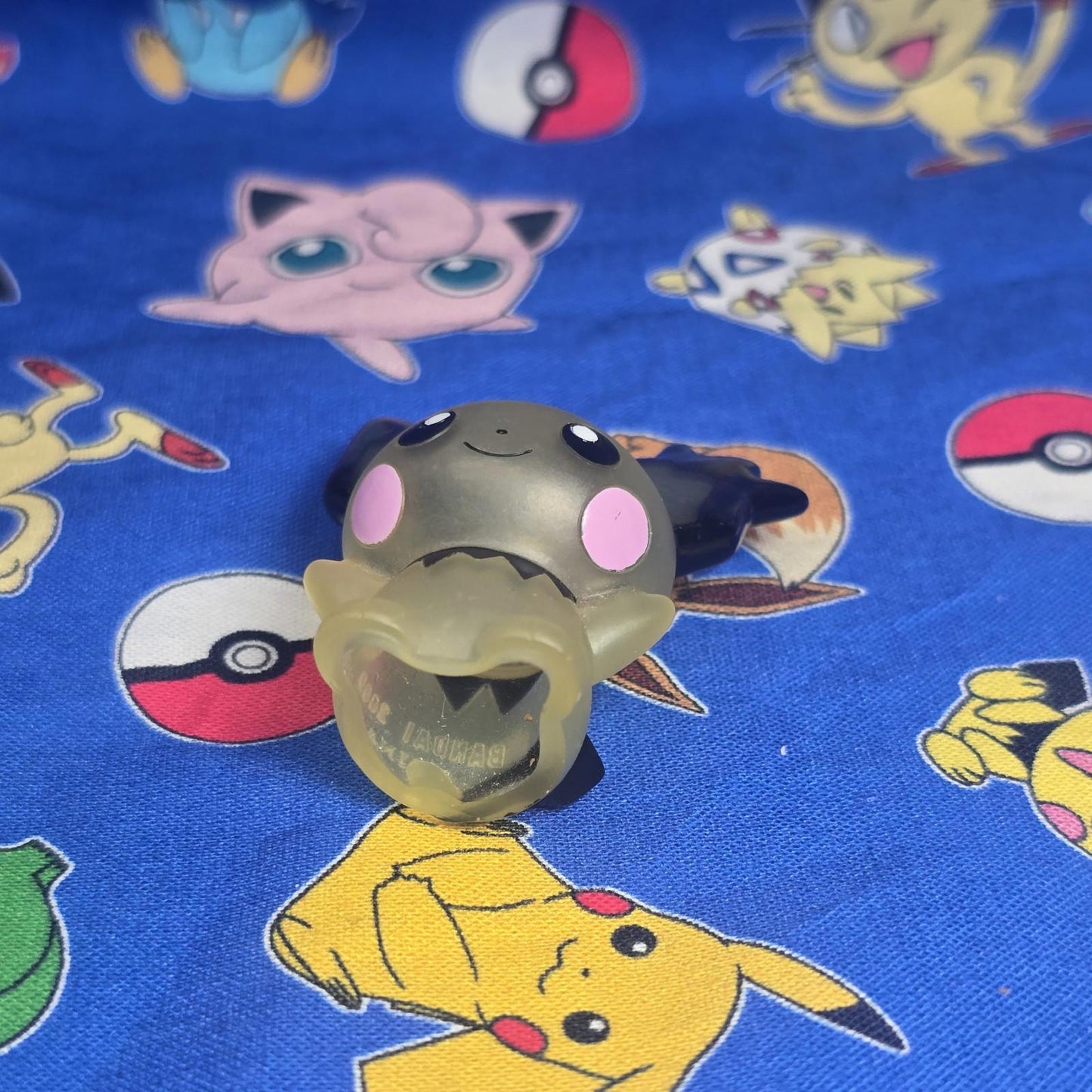 Pokemon Pichu Clear Female Figure Finger Puppet 2009 Nintendo Bandai Japan USA