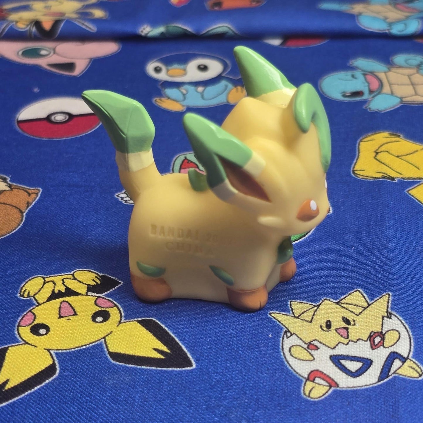 Pokemon Leafeon Figure Finger Puppet 2007 Nintendo Bandai PVC Japan USA Seller