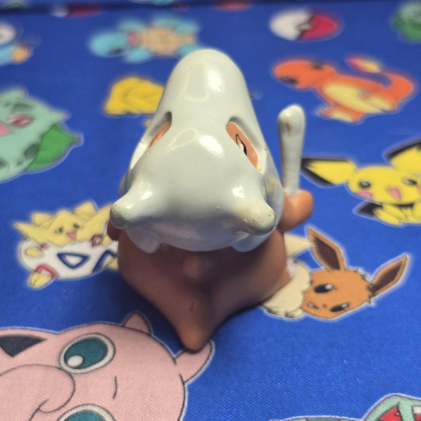 Pokemon Cubone Figure Finger Puppet 1999 Nintendo Bandai PVC Vintage Japan USA