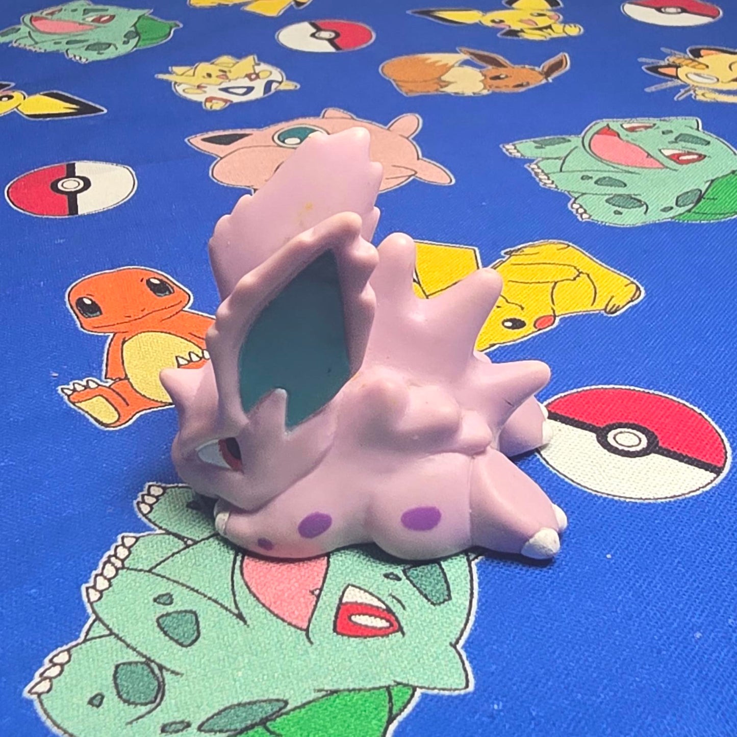 Pokemon Nidoran Figure Finger Puppet 1997 Nintendo Bandai Vintage Japan USA