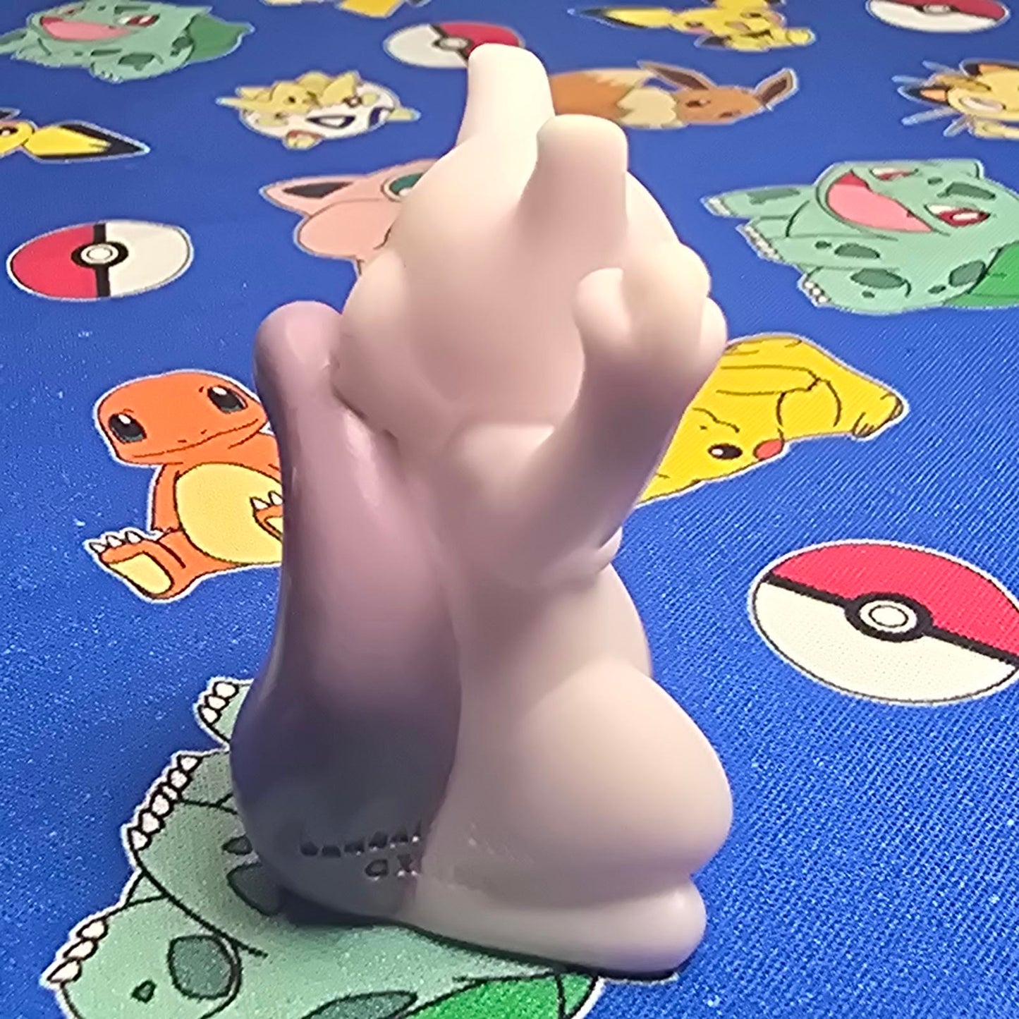 Pokemon Mewtwo Figure Finger Puppet 2006 Nintendo Bandai Japan PVC US
