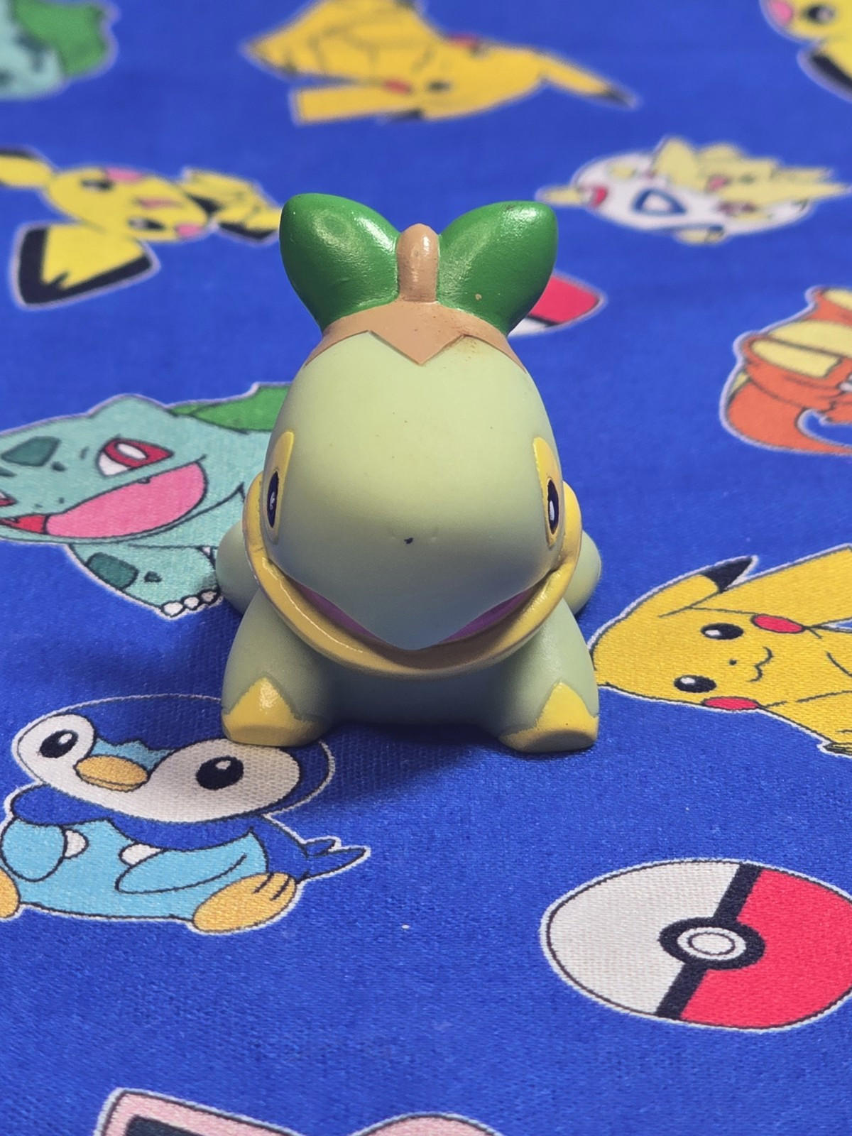 Pokemon Turtwig Figure Finger Puppet 2006 Nintendo Bandai PVC Japan USA Seller