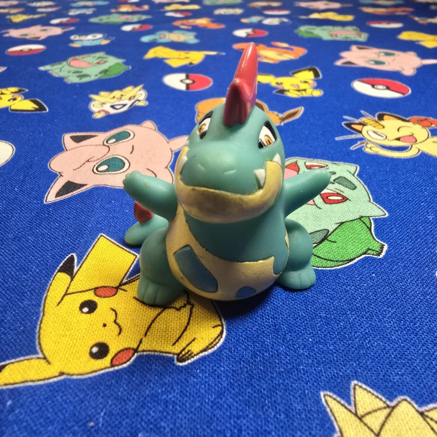 Pokemon Crocnaw Figure Finger Puppet 2001 Nintendo Bandai Vintage PVC Japan USA