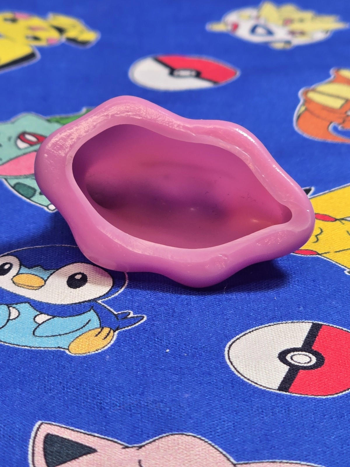 Pokemon Ditto Figure Finger Puppet 1997 Nintendo Bandai PVC Vintage Japan USA