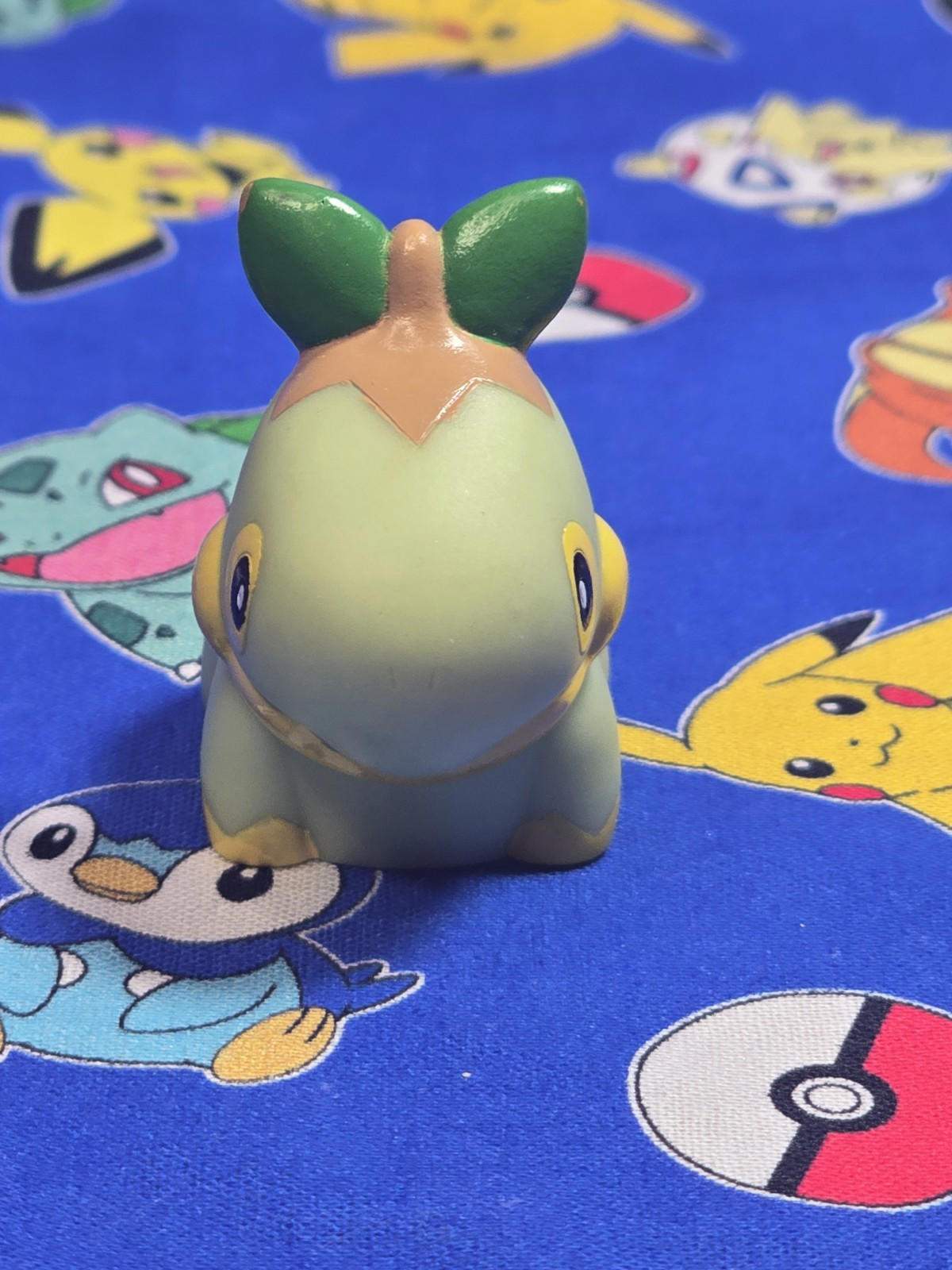 Pokemon Turtwig Figure Finger Puppet 2006 Nintendo Bandai PVC Japan USA Seller 2