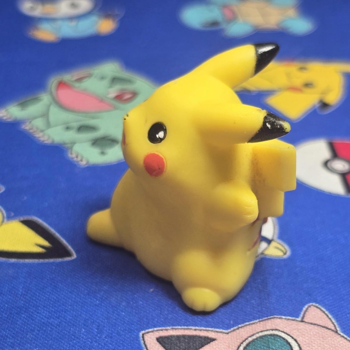 Pokemon Pikachu No Surf Board Figure Finger Puppet 1997 Bandai Nintendo Vintage