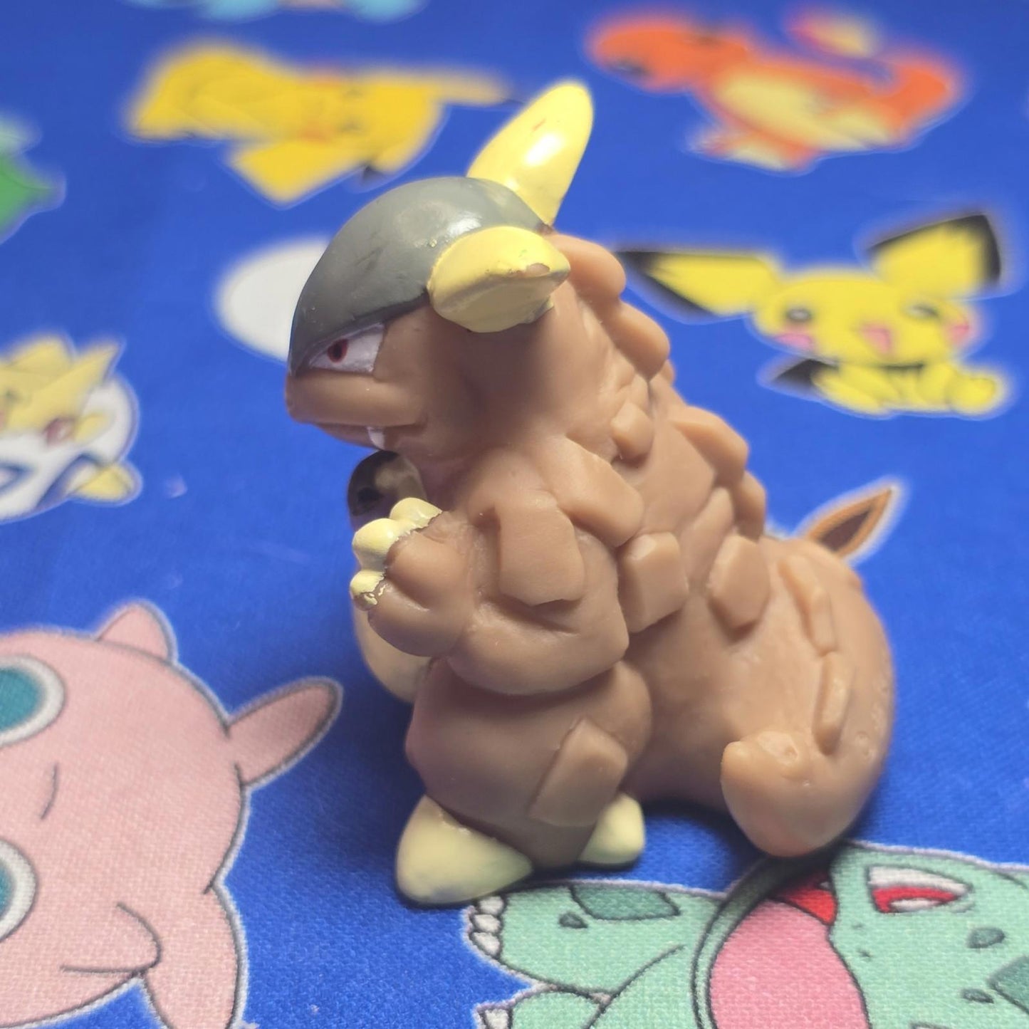 Pokemon Kangaskan Gray Figure Finger Puppet 1996 Nintendo Bandai PVC Vintage USA