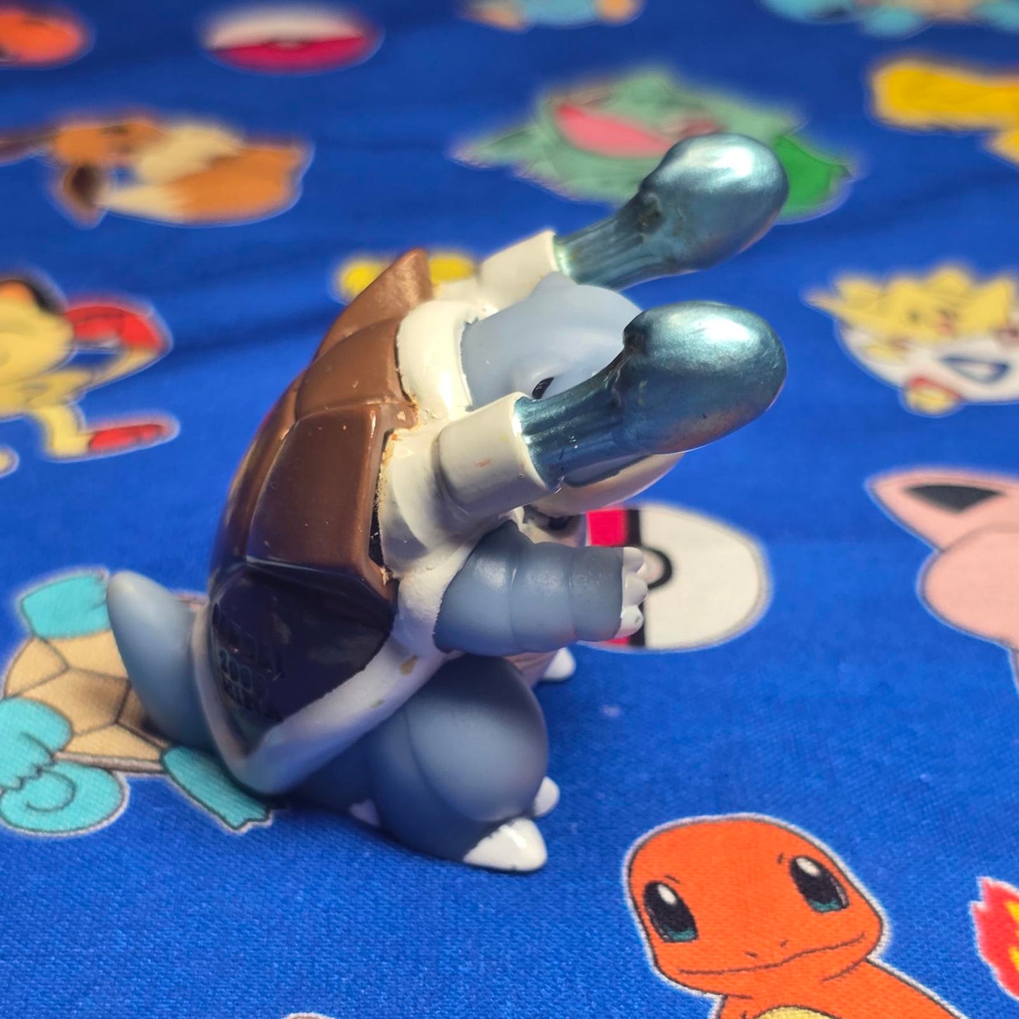 Pokemon Blastoise Figure Finger Puppet 2006 Nintendo Bandai PVC Japan USA Seller