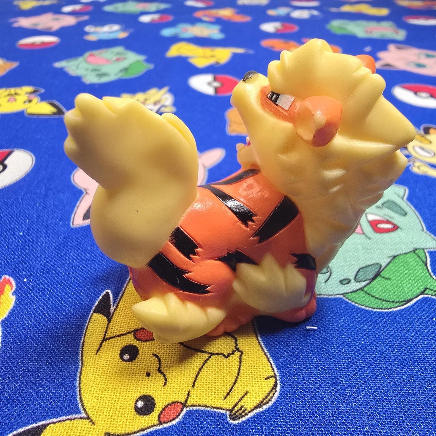 Pokemon Arcanine Figure Finger Puppet 1997 Bandai Nintendo PVC Vintage US Seller