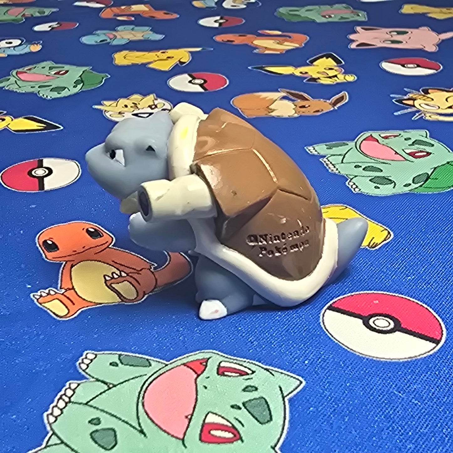 Pokemon Blastoise Figure Finger Puppet 2004 Nintendo Bandai PVC Vintage Japan US