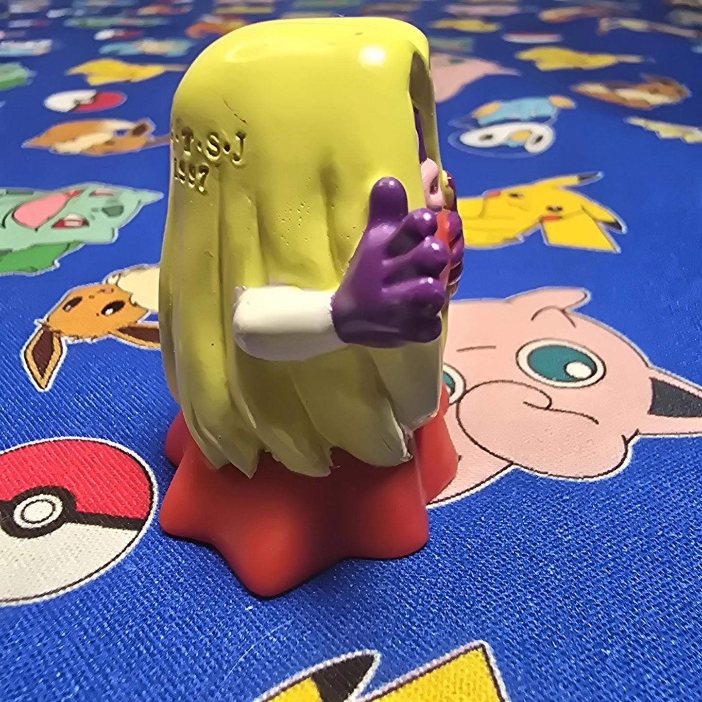 Pokemon Jynx Purple Figure Finger Puppet 1997 Nintendo Bandai Vintage Japan USA