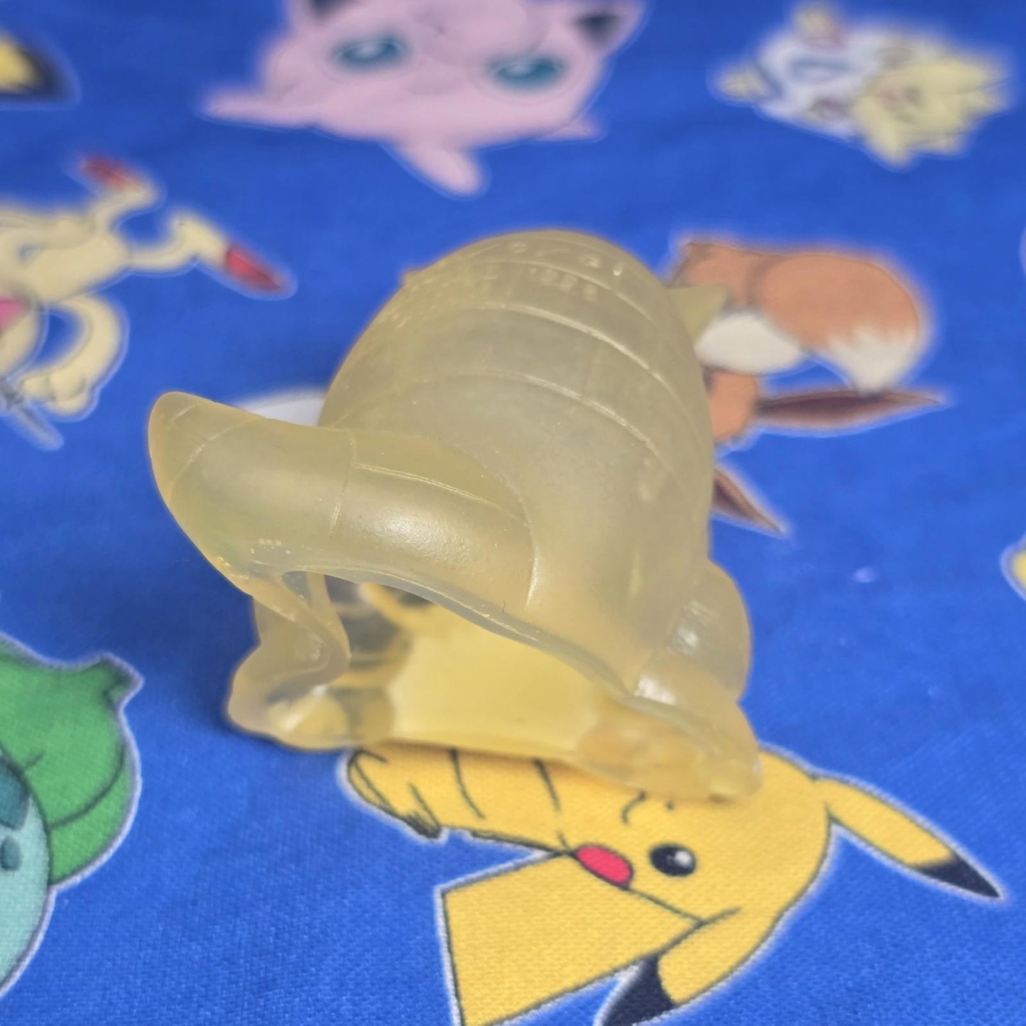 Pokemon Sandshrew Clear Figure Finger Puppet 1996 Nintendo Bandai Vintage USA