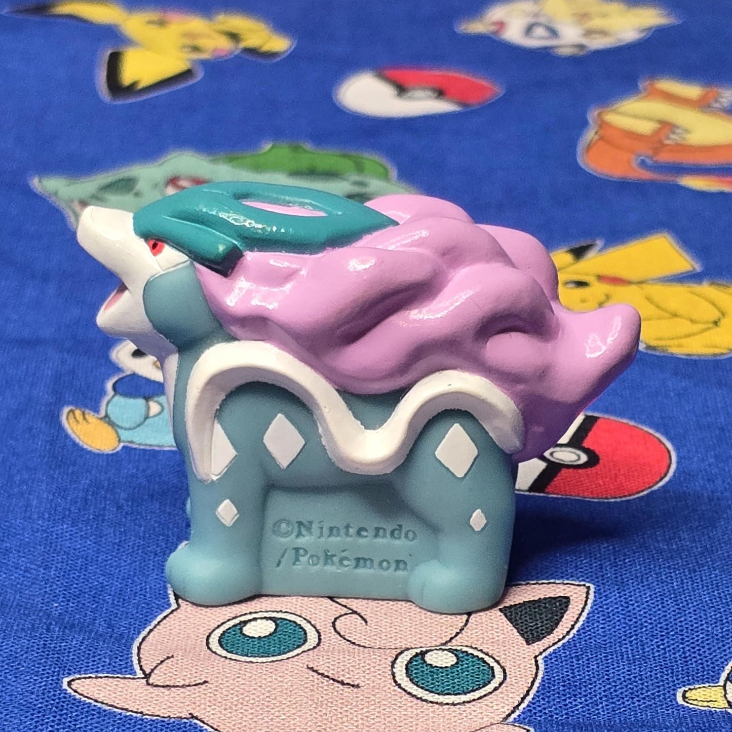 Pokemon Suicune Figure Finger Puppet 2009 Nintendo Bandai PVC Japan USA Seller