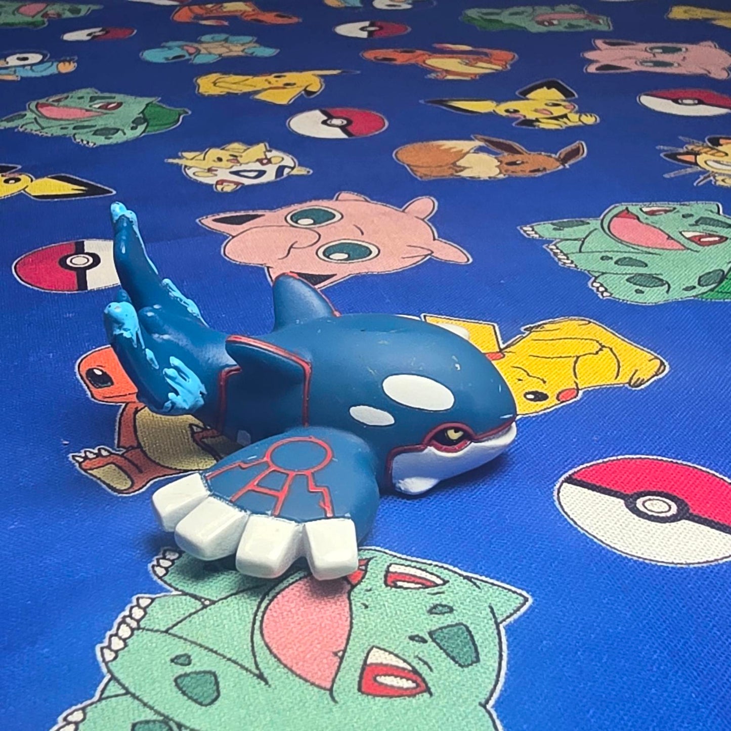 Pokemon Kyogre Figure Finger Puppet 2010 Nintendo Bandai PVC Japan USA Seller