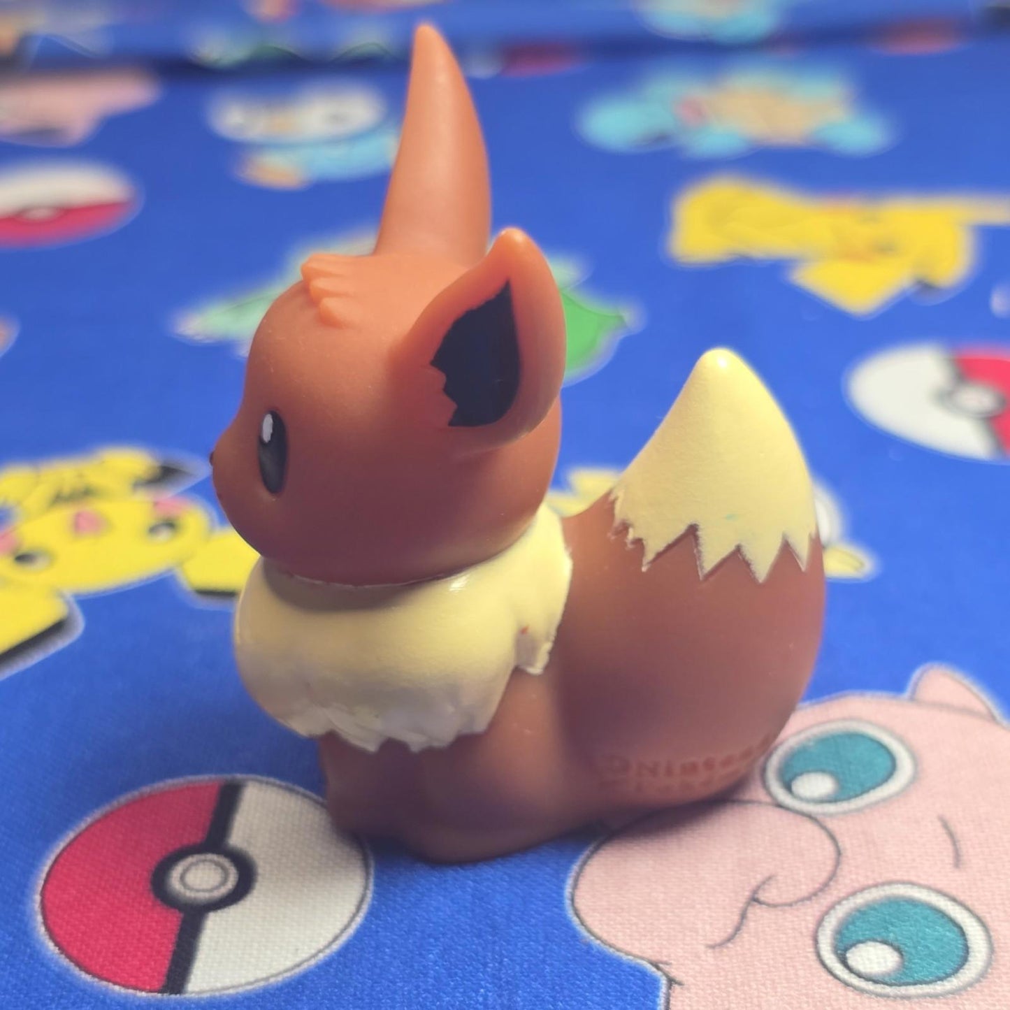 Pokemon Eevee Figure Finger Puppet 2008 Nintendo Bandai Japan PVC USA Seller