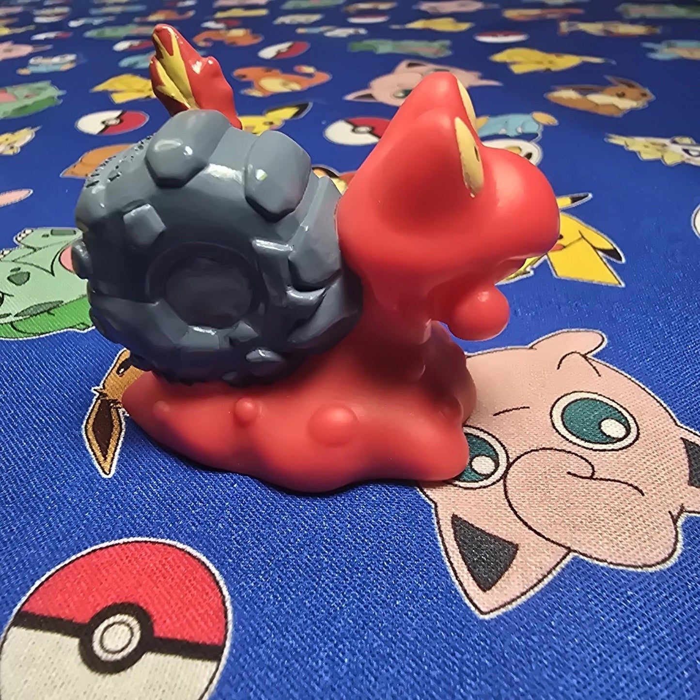 Pokemon Magcargo Figure Finger Puppet 2001 Nintendo Bandai PVC Vintage Japan US