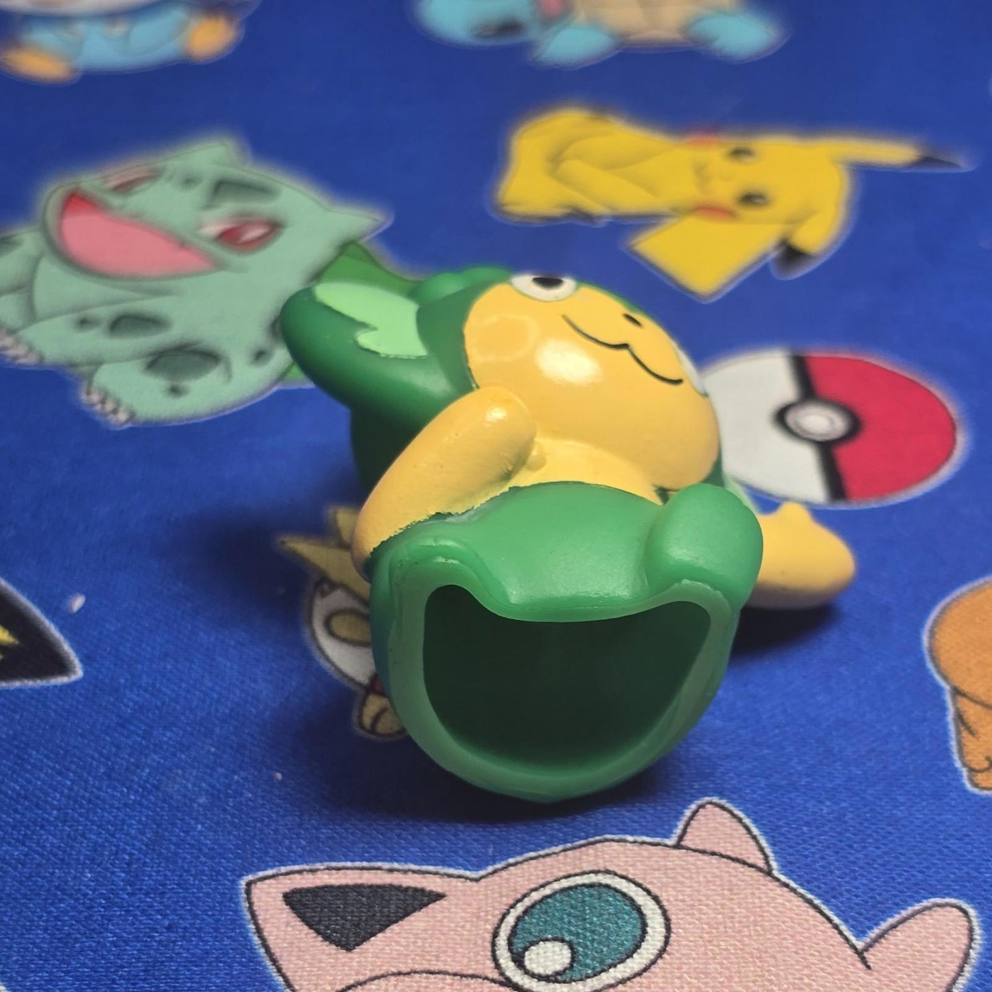 Pokemon Pansage Figure Finger Puppet 2010 Nintendo Bandai PVC Japan USA Seller