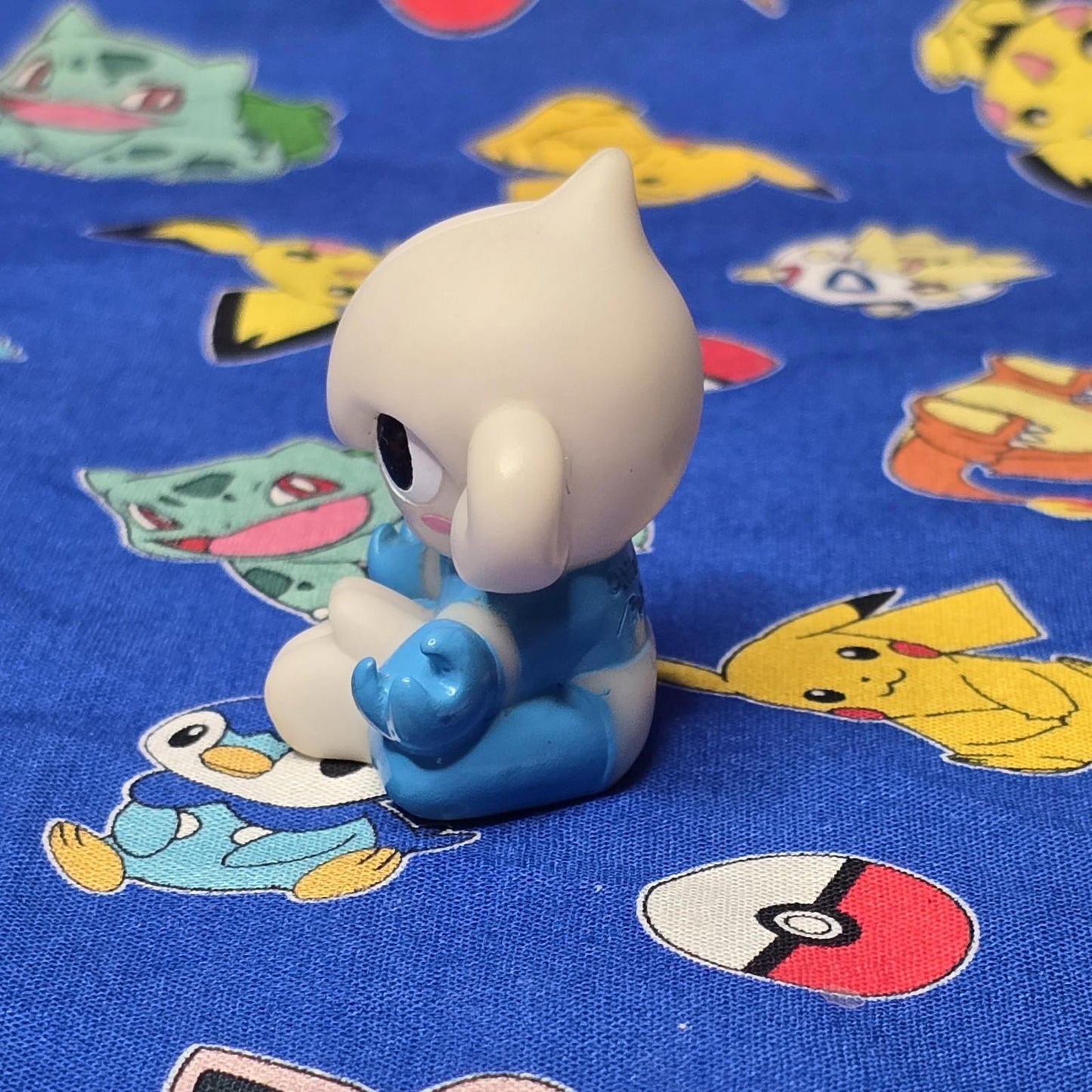 Pokemon Meditite Figure Finger Puppet 2004 Nintendo Bandai PVC Vintage Japan USA