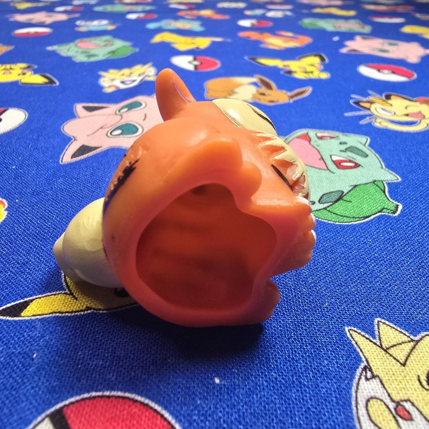 Pokemon Growlithe Dark Figure Finger Puppet 1996 Nintendo Bandai PVC Vintage USA