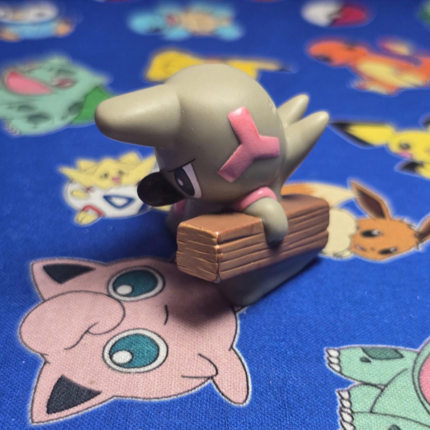 Pokemon Timburr Figure Finger Puppet 2011 Nintendo Bandai PVC Japan USA Seller