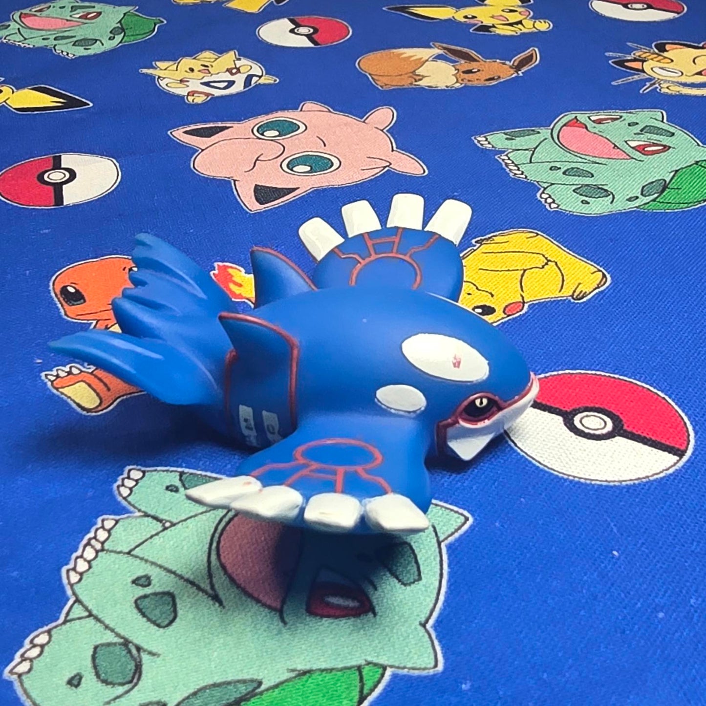 Pokemon Kyogre Figure Finger Puppet 2004 Nintendo Bandai PVC Vintage Japan USA