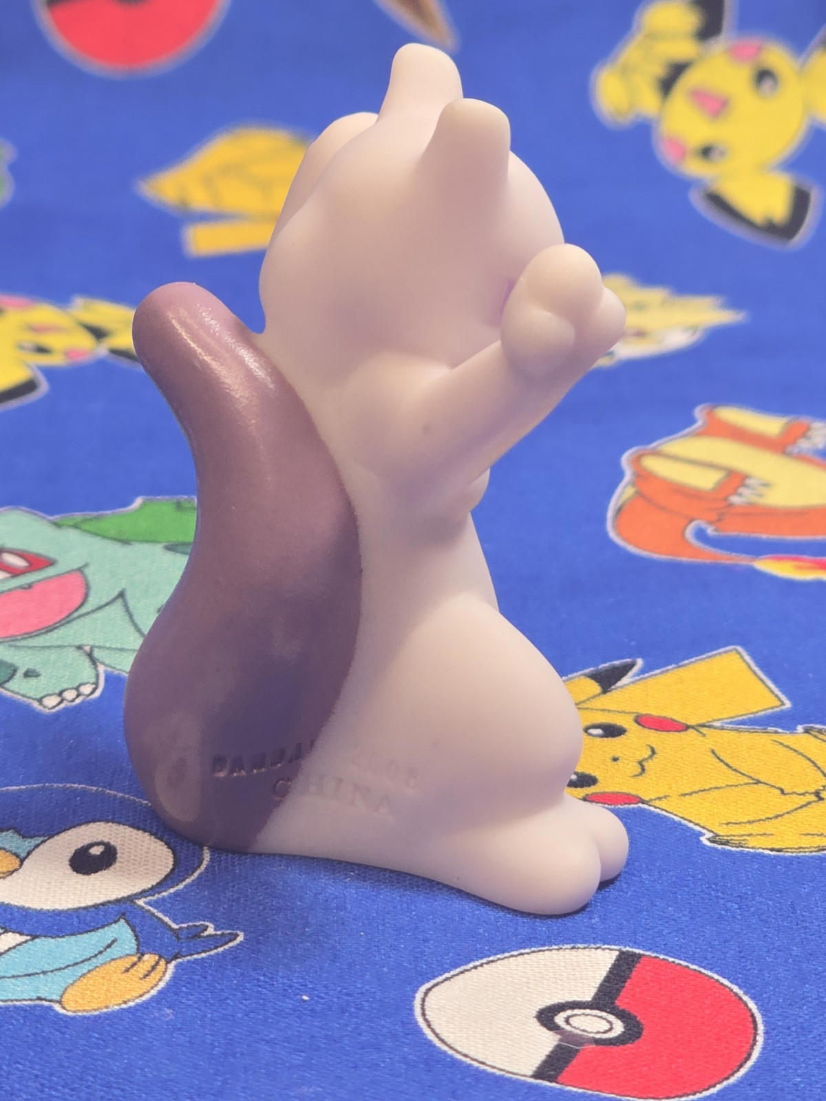 Pokemon Mewtwo Figure Finger Puppet 2008 Nintendo Bandai PVC Japan USA Seller