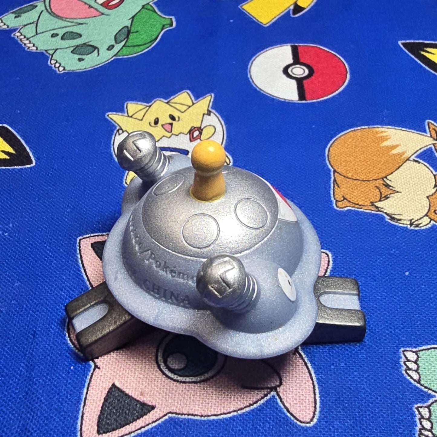 Pokemon Magnezone Metallic Figure Finger Puppet 2008 Nintendo Bandai Japan USA