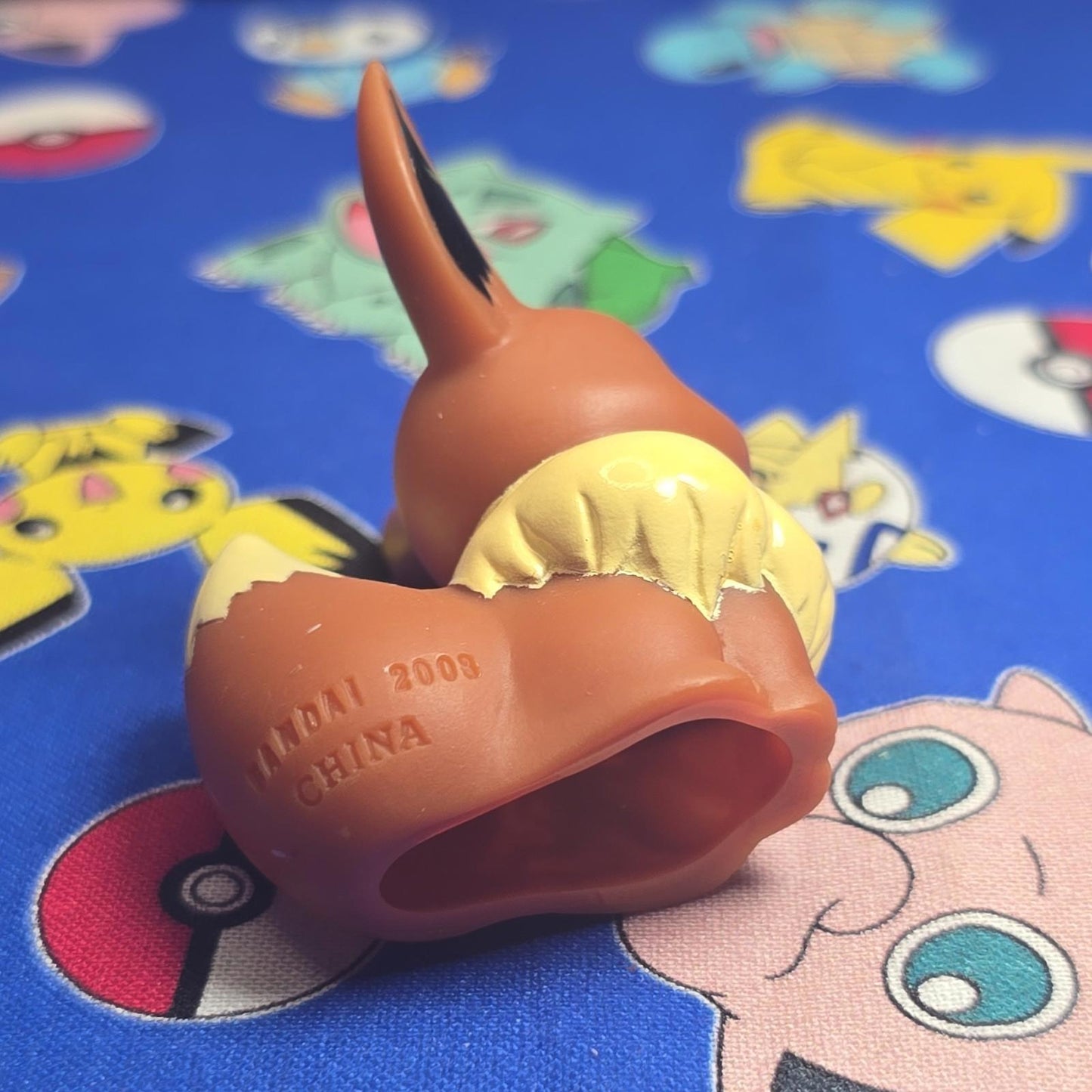 Pokemon Eevee Figure Finger Puppet 2008 Nintendo Bandai Japan PVC USA Seller