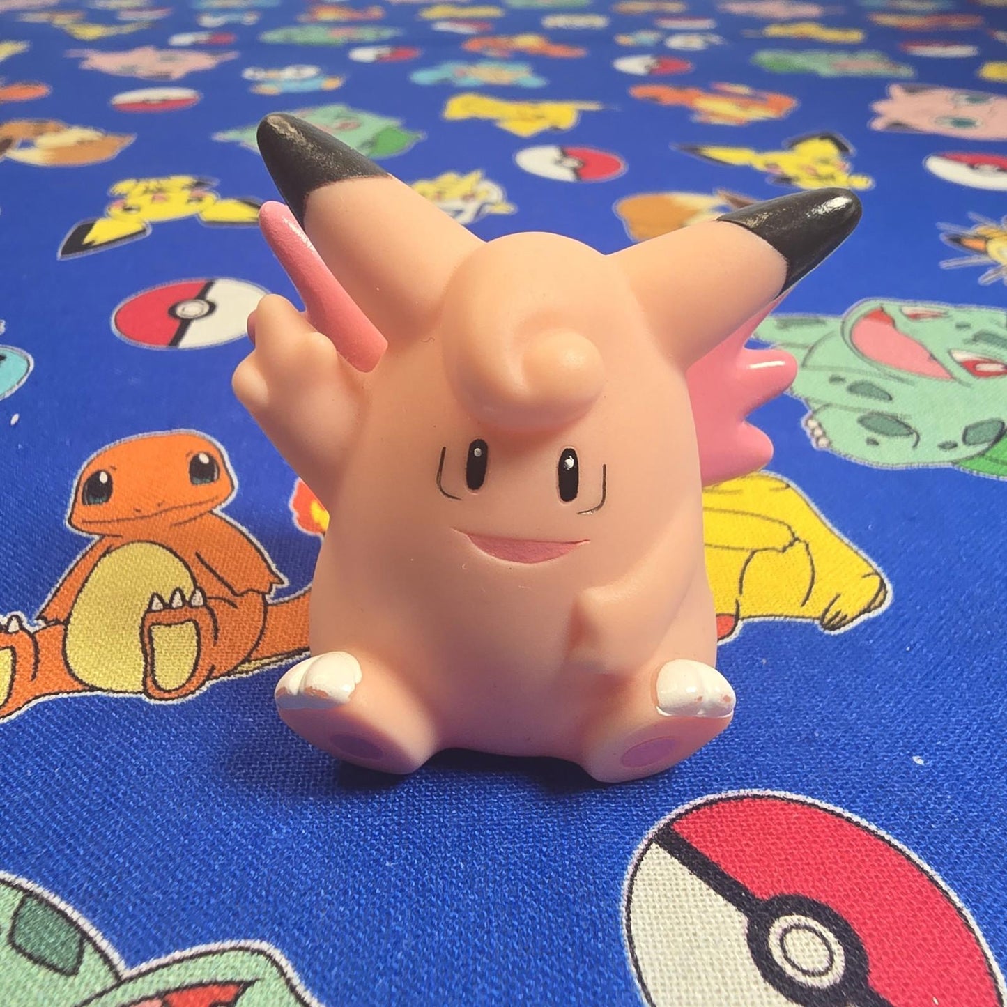 Pokemon Clefable Figure Finger Puppet 2007 Nintendo Bandai PVC Japan USA Seller