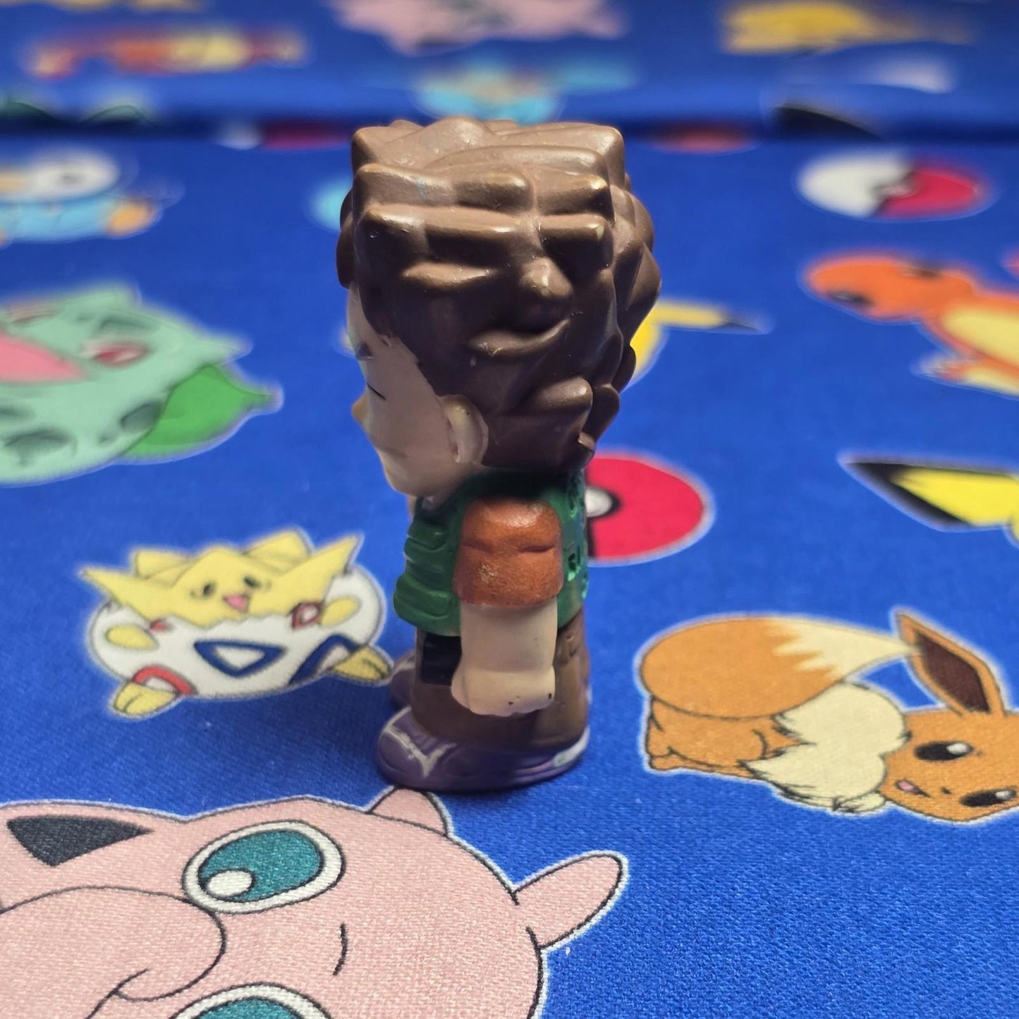 Pokemon Brock Gym Trainer Figure Finger Puppet 1998 Nintendo Bandai Vintage USA