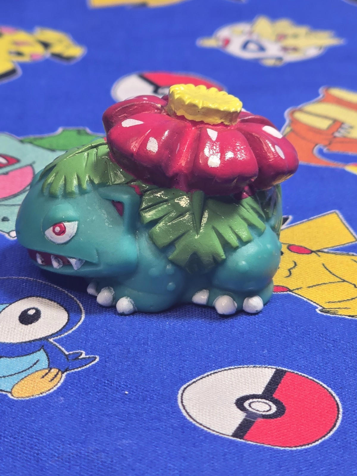 Pokemon Venusaur Figure Finger Puppet 1996 Nintendo Bandai Vintage Japan USA