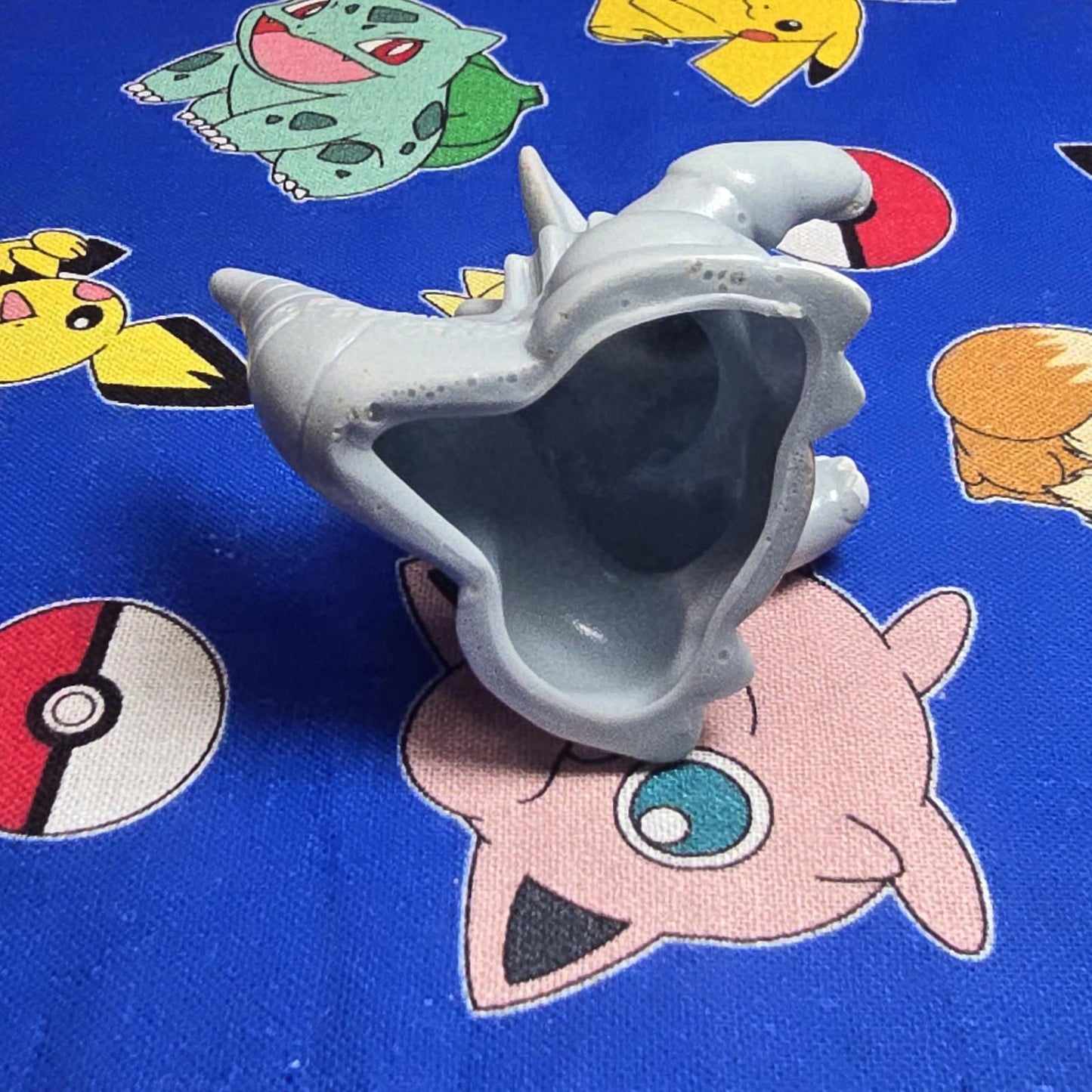 Pokemon Rhydon Figure Finger Puppet 1997 Bandai Nintendo Vintage Japan US Seller