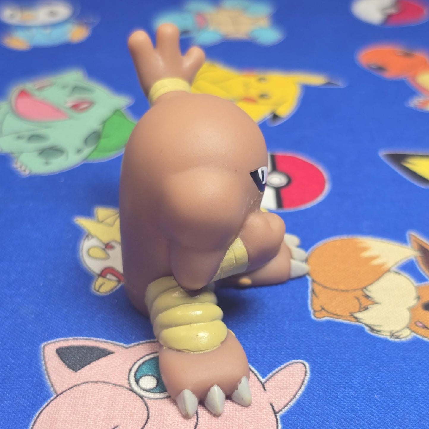 Pokemon Hitmonlee Figure Finger Puppet 2005 Nintendo Bandai PVC Vintage Japan US