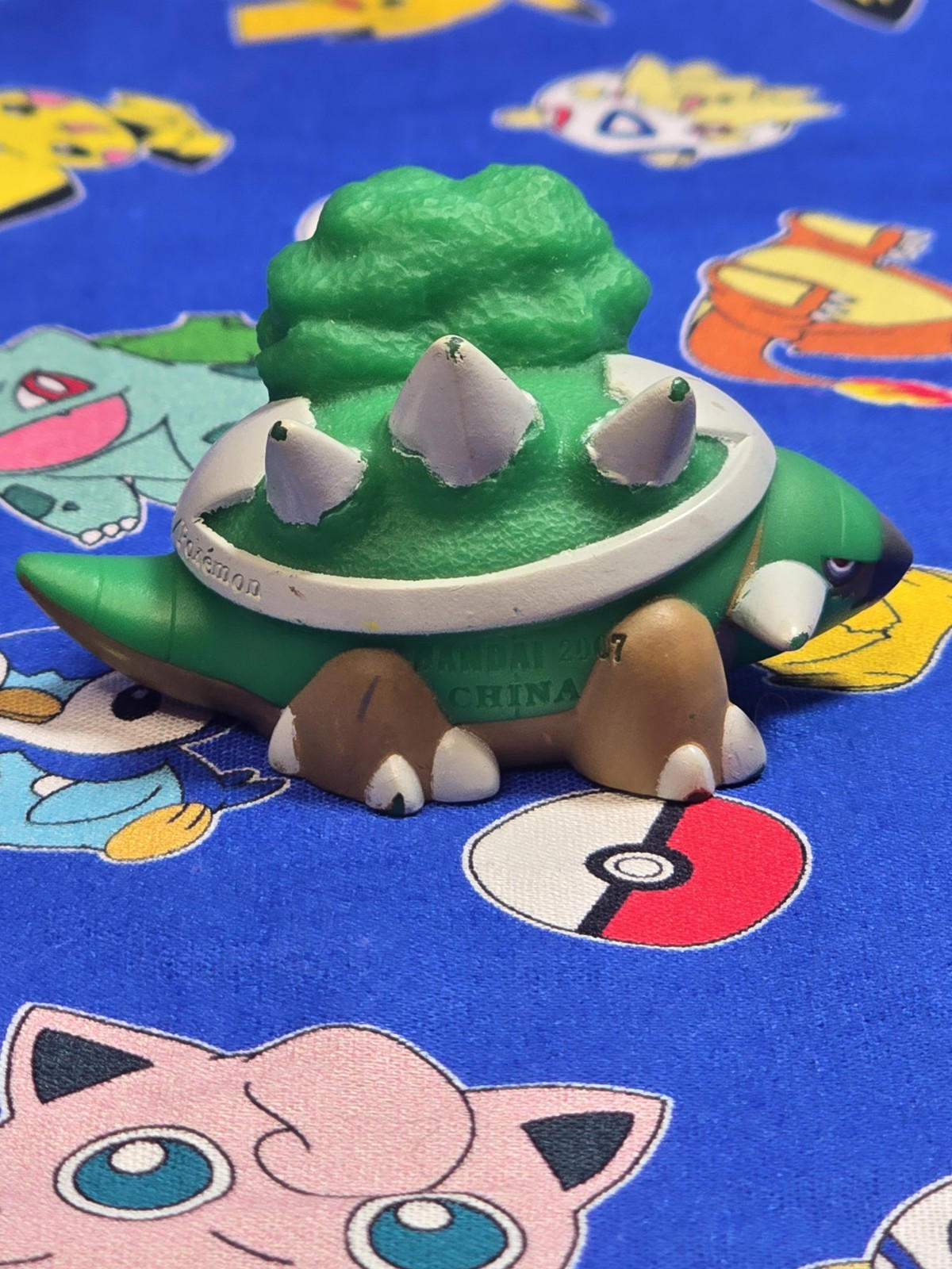 Pokemon Torterra Figure Finger Puppet 2007 Nintendo Bandai PVC Japan USA Seller