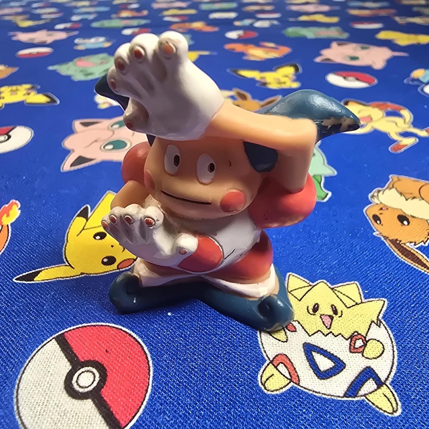 Pokemon Mr Mime Dark Figure Finger Puppet 1998 Nintendo Bandai Vintage Japan USA